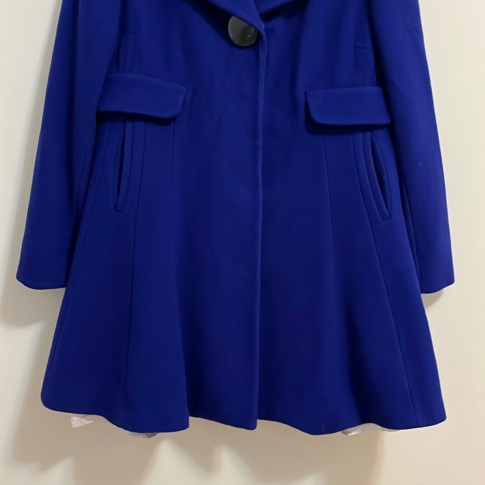 Laundry by Design coat women’s med/large purple wool fit & flare style old money - Picture 6 of 16